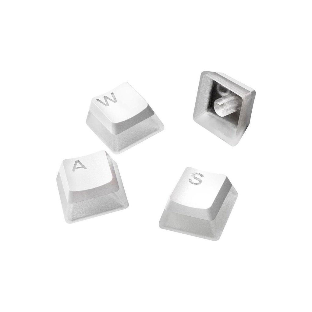 [NS016001] SteelSeries Prism Caps Universal Double Shot PBT Keycaps With Keycap Puller For Mechanical Gaming Keyboards, Extra 16 Keys "Non-Standard" For Bottom Row - White