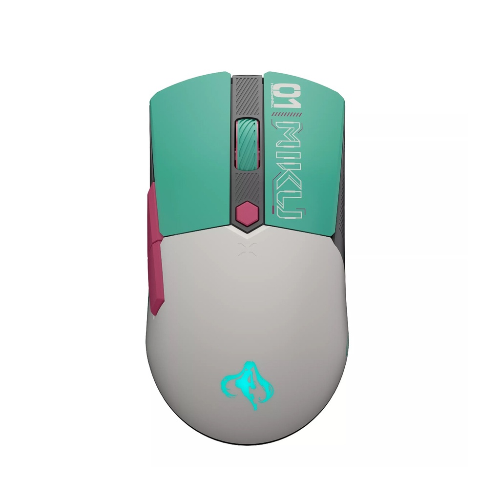 [NS030268] ASUS TUF Gaming Mini Wireless Mouse Hatsune Miku Edition, 65g Lightweight, Symmetrical, Tri-Mode Connectivity (2.4 GHz, Bluetooth®, Wired), 12K dpi Optical Sensor, 6 Programmable Buttons, Green | 90MP0420-BMUA00