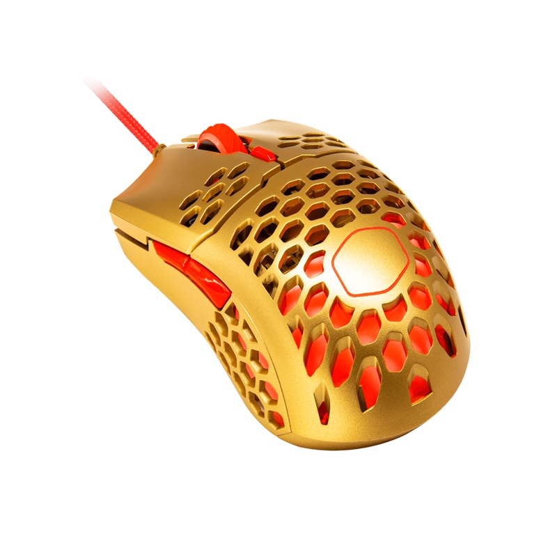 [NS002490] CoolerMaster MM711 Wired Gaming Mouse (60g) - Golden Red