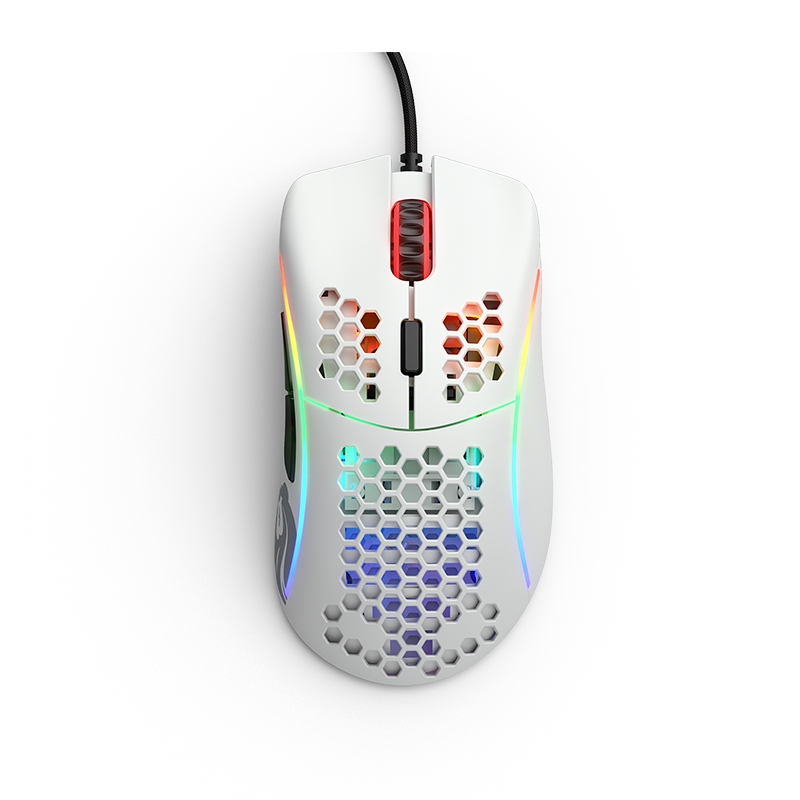 [NS000155] Glorious Model D 12,000 DPI Wired Gaming Mouse (68g) - Matte White