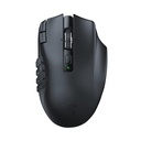 Razer Naga V2 HyperSpeed Wireless MMO Gaming Mouse, 19 Programmable Buttons, HyperScroll Technology, Focus Pro 30K Optical Sensor, Mechanical Mouse Switches Gen-2, Up to 400 Hr Battery Life, Black | RZ01-03600100-R3U1