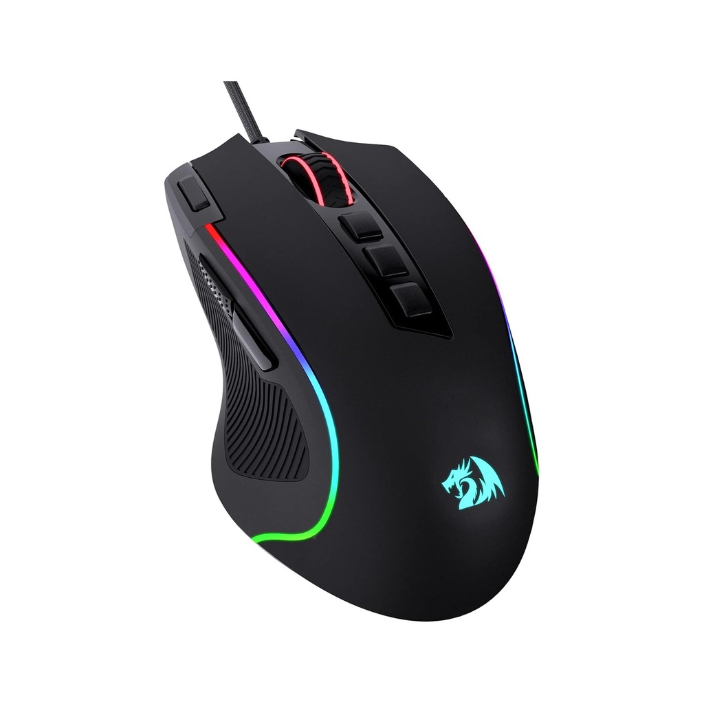 Redragon M612 Predator 8000 DPI RGB Wired Optical Gaming Mouse - Black