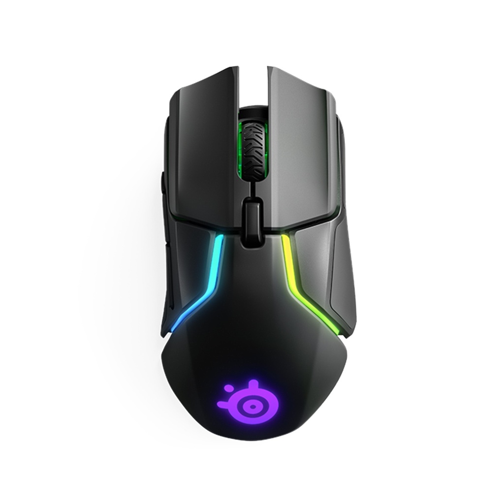 [NS026876] SteelSeries Rival 650 Dual Optical Sensor Esports Quantum Wireless/Wired 12,000 CPI Ergonomic Right-Handed Gaming Mouse,1Ms Latency,Upto 24 Hrs Battery Life,7 Programmable Buttons,8-RGB Zones- Black