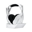 Astro A50 X Light Speed Wireless/BlueTooth Gaming Headset With Base Station PlaySync Pro-G Graphene For PC,PS5 & Xbox - White