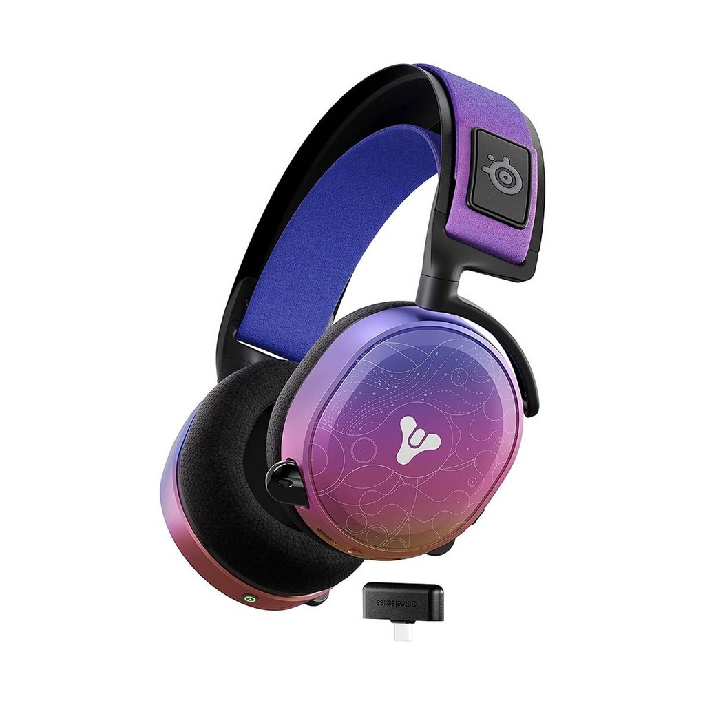 SteelSeries Arctis 7+ Destniy 2 Light Fall Edition Lossless Wireless/Wired Gaming Headset, Up to 30 Hours Battery Life, For PC, PlayStation,Switch & Xbox Series X|S Via 3.5mm Cable