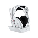 Astro A50 LightSpeed Gen 5 Wireless/Bluetooth/Wired+Base Station Dolby Atmos + Windows Sonic™ Spatial Audio Compatible, Pro-Grade Broadcast Quality. For PC,Xbox,PS5,Nintedo & Mobile Devices - White