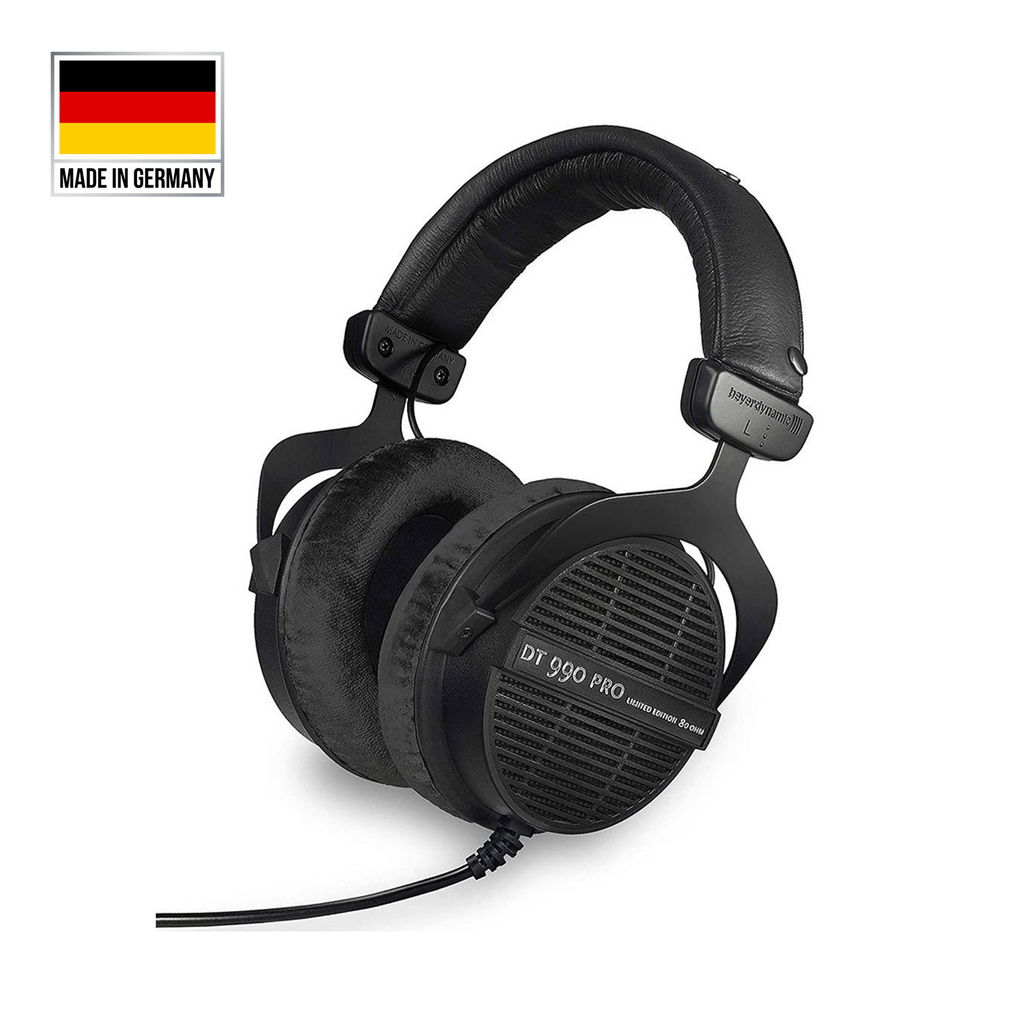 [NS031707] Beyerdynamic DT 990 PRO 250 OHM System Over-Ear Studio Headphones For Mixing, Mastering & Editing (Made in Germany) - Limited Edition Black