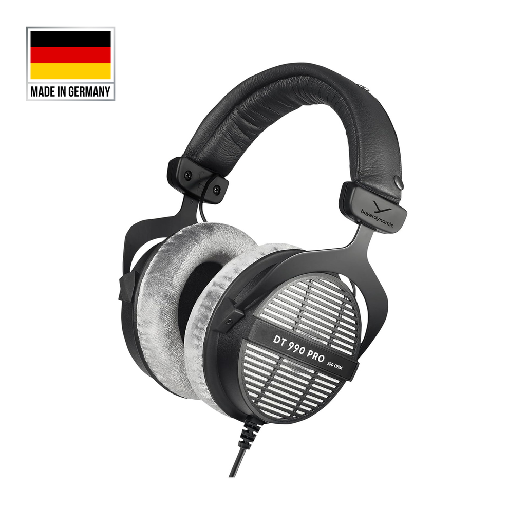 Beyerdynamic DT 990 PRO 250 OHMS Over-Ear Studio Headphones For Mixing, Mastering & Editing (Made in Germany) - Gray