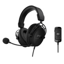 Hyperx Cloud Alpha S Wired (USB) Gaming Headphone,Advanced Audio Control Mixer,HyperX 7.1 Surround Sound, Adjustable Bass, Detachable Noise Cancellation Mic, For PC,PS4/PS5 & Xbox - Black
