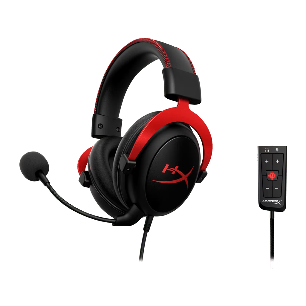 [NS007184] HyperX Cloud ll Virtual 7.1 Surround Sound Wired Gaming Headset - Black/Red