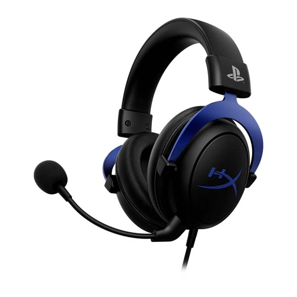 HyperX Cloud Wired Gaming Headset With Noise-Cancelling Mic For PS5/PS4 - Black/Blue