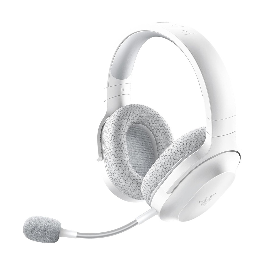 [NS031551] Razer Barracuda X Wireless Gaming & Mobile Headset (PC, PlayStation, Switch 2, Android, iOS), 2.4GHz Wireless + Bluetooth, Lightweight, 40mm Drivers, Detachable Mic, 50 Hr Battery, Mercury White | RZ04-04430200-R3U1