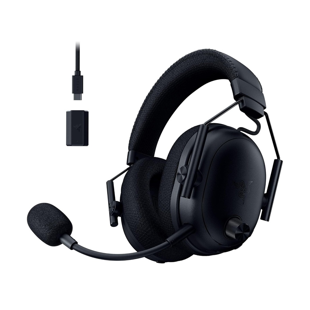 Razer BlackShark V3 Pro Gaming Headset, HyperSpeed Wireless Gen 2, Hybrid Active Noise Cancellation, Detachable Razer HyperClear Full Band 12mm Mic, PlayStation, Black | RZ04-05400500-R3G1