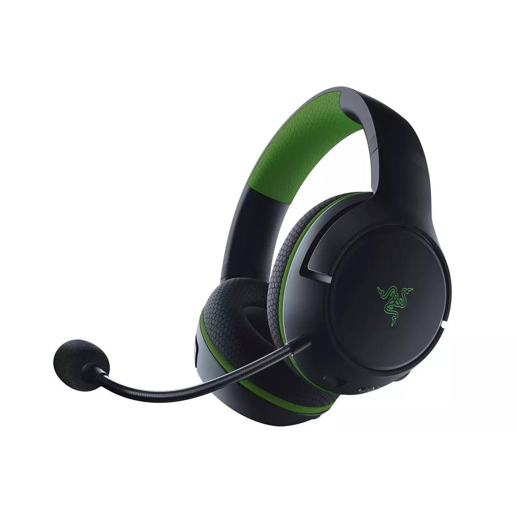 [NS011611] Razer Kaira Wireless Gaming Headset for Xbox Series X: Bendable HyperClear Cardioid Mic, TriForce Titanium 50mm Drivers, On-Earcup Audio Controls, Xbox Wireless - Black & Green