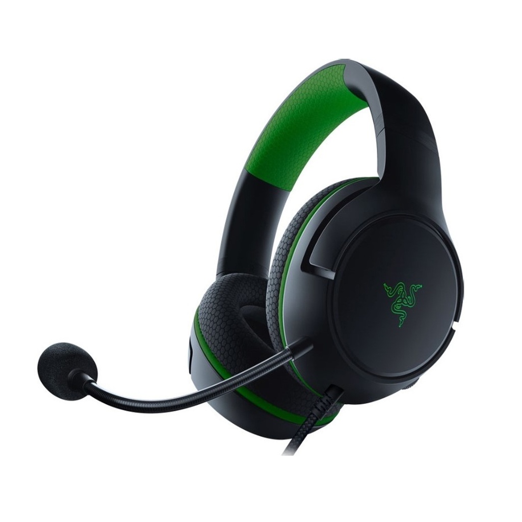 [NS011613] Razer Kaira X Wired Headset for Xbox Series X|S, Xbox One, PC, Mac & Mobile Devices: Triforce 50mm Drivers, HyperClear Cardioid Mic, Flowknit Memory Foam Ear Cushions, On Headset Controls - Black