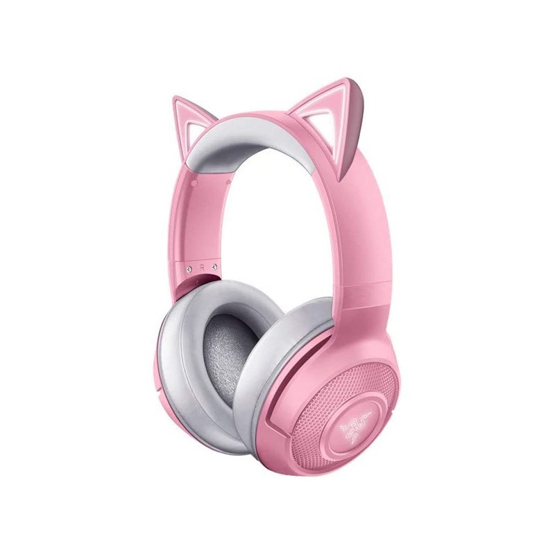 [NS003656] Razer Kraken BT Kitty Edition Wireless Bluetooth Dual Mic Noise Cancelation Gaming Headset with Razer Chroma RGB