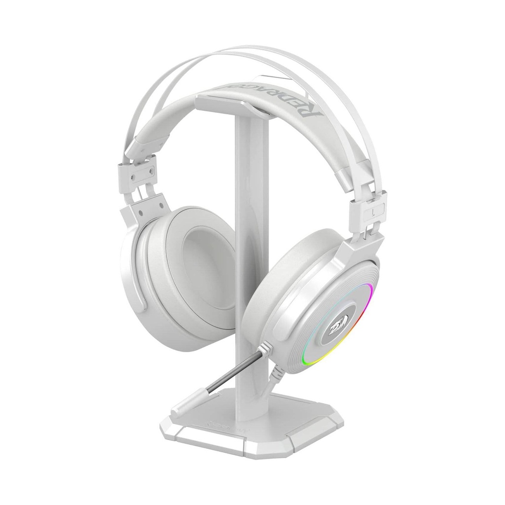 Redragon Lamia 2 Gaming Headset With 7.1 Surround And RGB Lighting With Stand - White