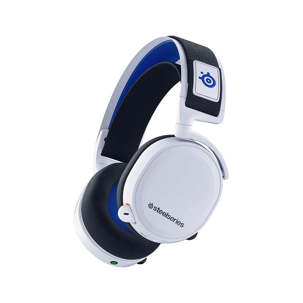 [NS015617] SteelSeries Arctis 7P Lossless Wireless Gaming Headset, ClearCast Noise Cancelation Retractable Microphone, Up to 24 Hours Battery, For PC/PS5/PS4/Nintendo & Android Smart Devices - White