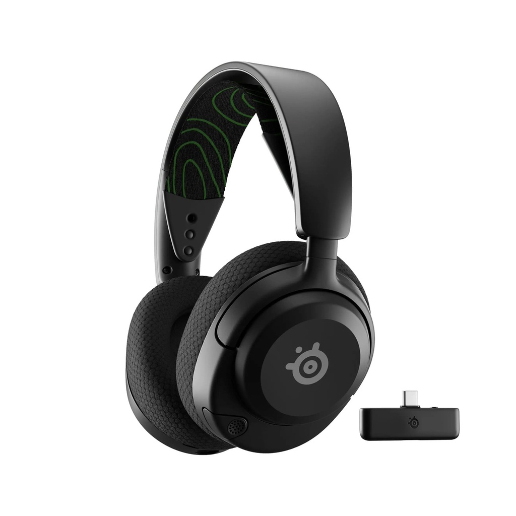 SteelSeries Arctis Nova 5X Wireless/Bluetooth Gaming Headset AI Noise Cancellation ClearCast 2.X Retractable Mic Up to 60-Hours Battery life,Neodymium Magnetic Drivers For PC,PS5/PS4,Xbox,Switch & Mobile Devices - Black
