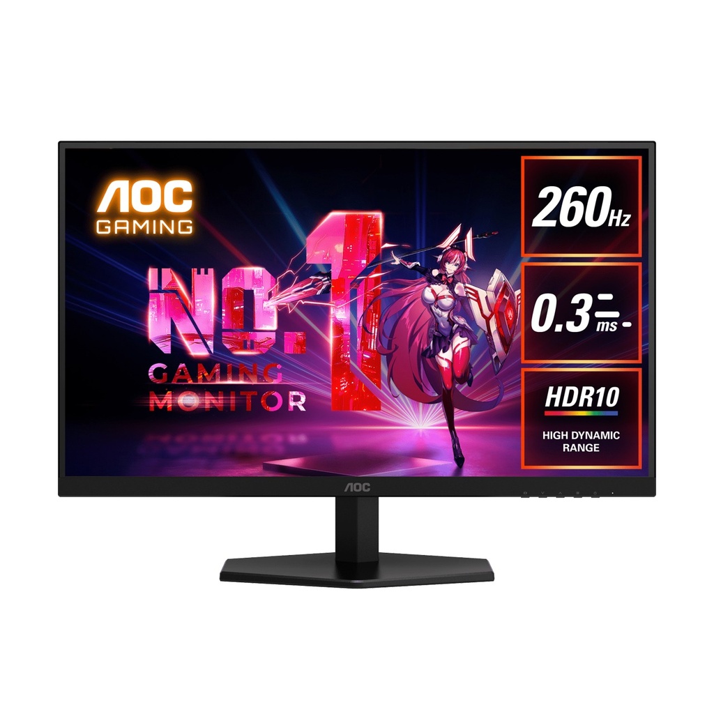 AOC Q27G42ZE 27" QHD 2K Gaming Monitor – IPS Panel, 260Hz Refresh Rate, 0.3ms Response, Adaptive Sync, Game Mode