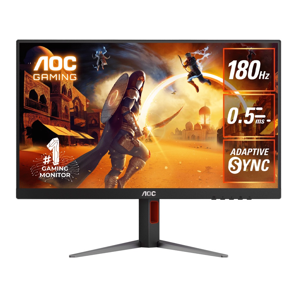 AOC Q27G4N 27 Inch 180Hz QHD 0.5ms HDMI 2.0 Gaming Monitor - Black