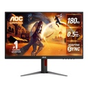 AOC Q27G4N 27 Inch 180Hz QHD 0.5ms HDMI 2.0 Gaming Monitor - Black