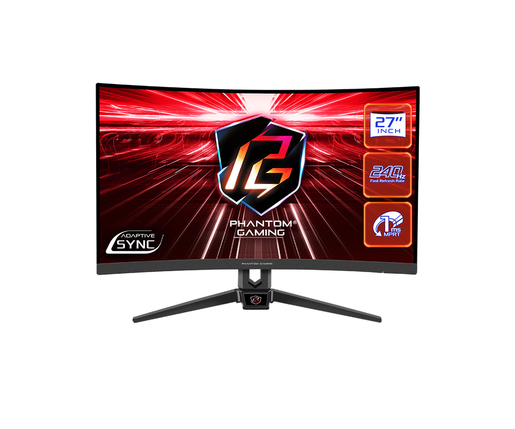 ASRock Phantom - PG27F15RS1A - 27 Inch - FHD - 240Hz - Curved Gaming Monitor
