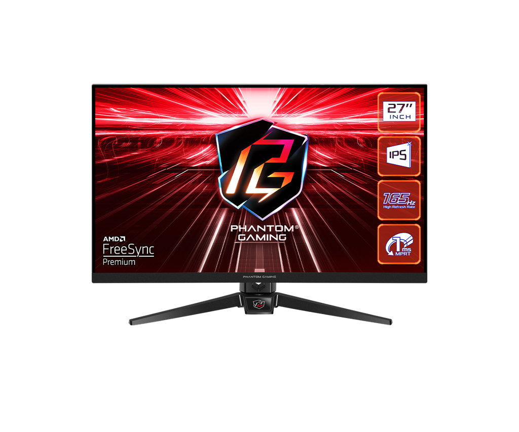 [NS027397] ASRock Phantom - PG27FF1A - 27 Inch - FHD - 165Hz - Flat IPS - Gaming Monitor