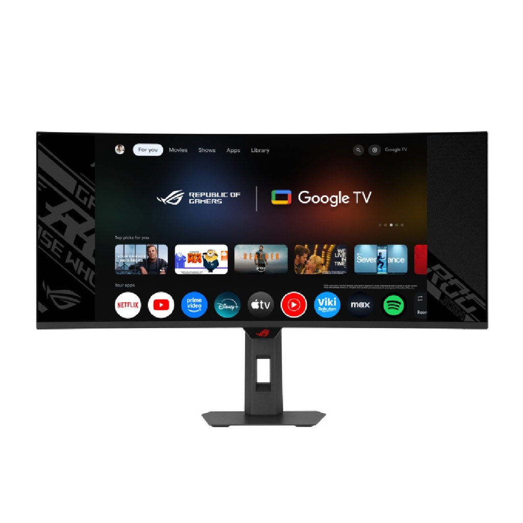 [NS032558] Asus Rog Strix XG34WCDMTG OLED 34" 240Hz, 0.03ms FreeSync & G-Sync Compatible, Android 14 Google TV, WiFi 6 Curved Gaming Monitor