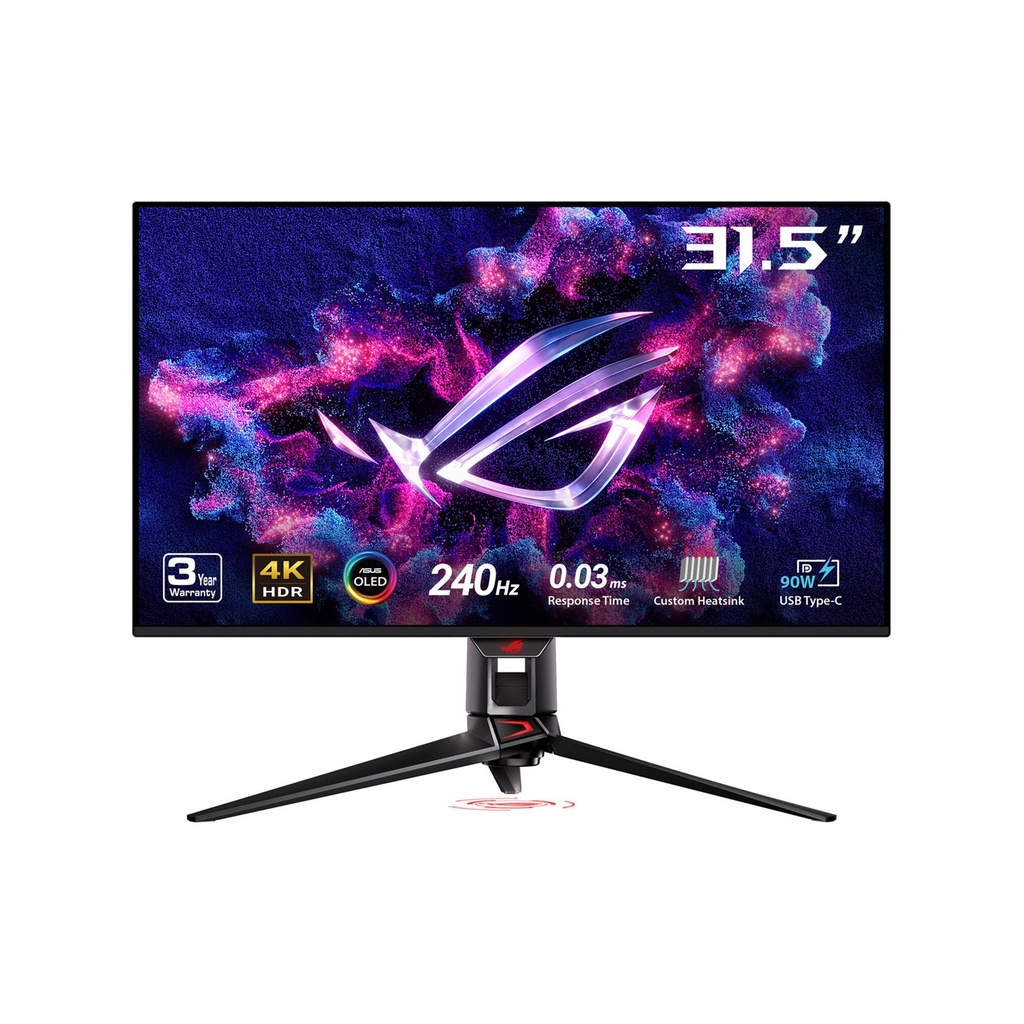 Asus ROG Swift OLED (PG32UCDM) 31.5" 4K UHD 240Hz 0.03Ms Type-C 90W Nvidia G-Sync Hdmi 2.1 Gaming Monitor