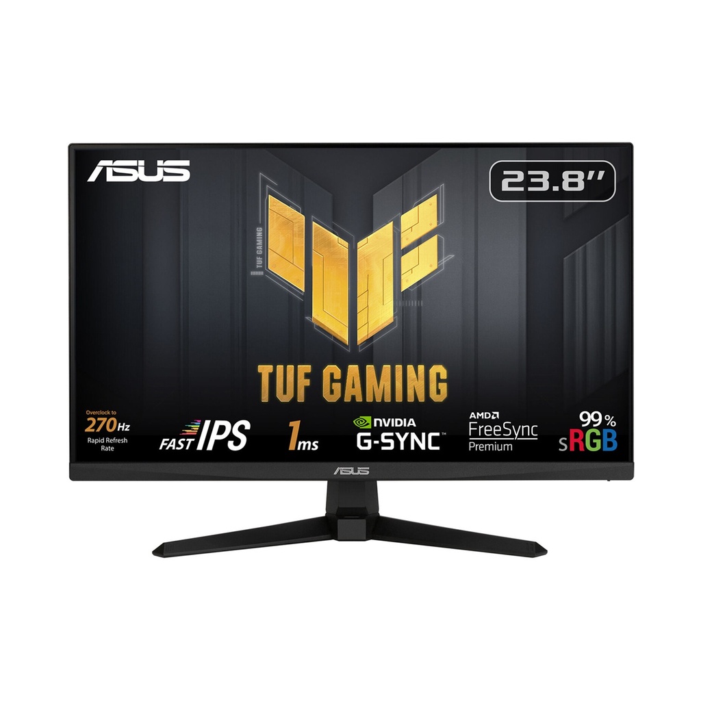 [NS013860] Asus VG249QM1A 24" IPS 270Hz 1ms FHD TUF NVIDIA G-Sync AMD FreeSync Premium Gaming Monitor