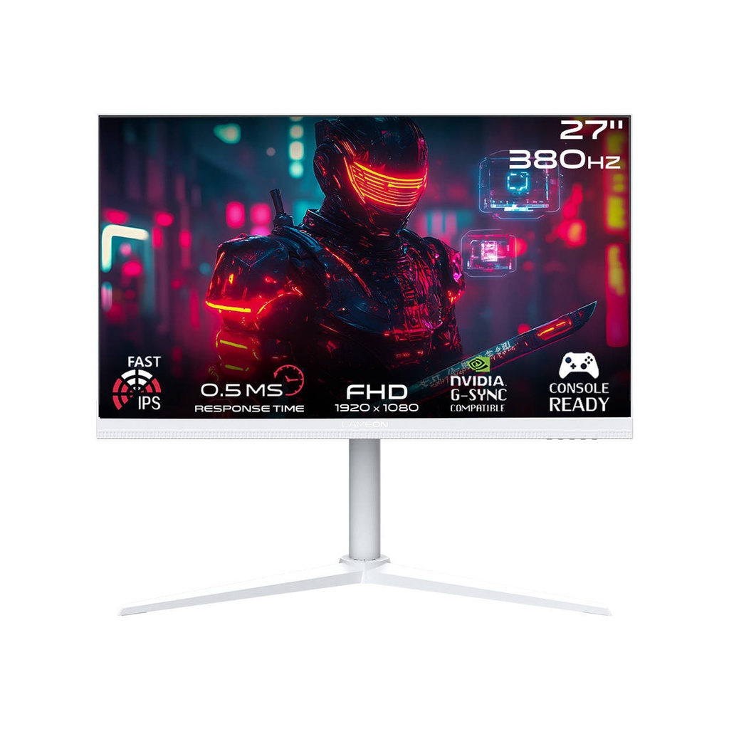 [NS027990] Gameon Artic Pro Series 27" FHD IPS 380Hz 0.5ms HDR Ready, HDMI 2.1 Adjustable Stand, Gaming Monitor - White