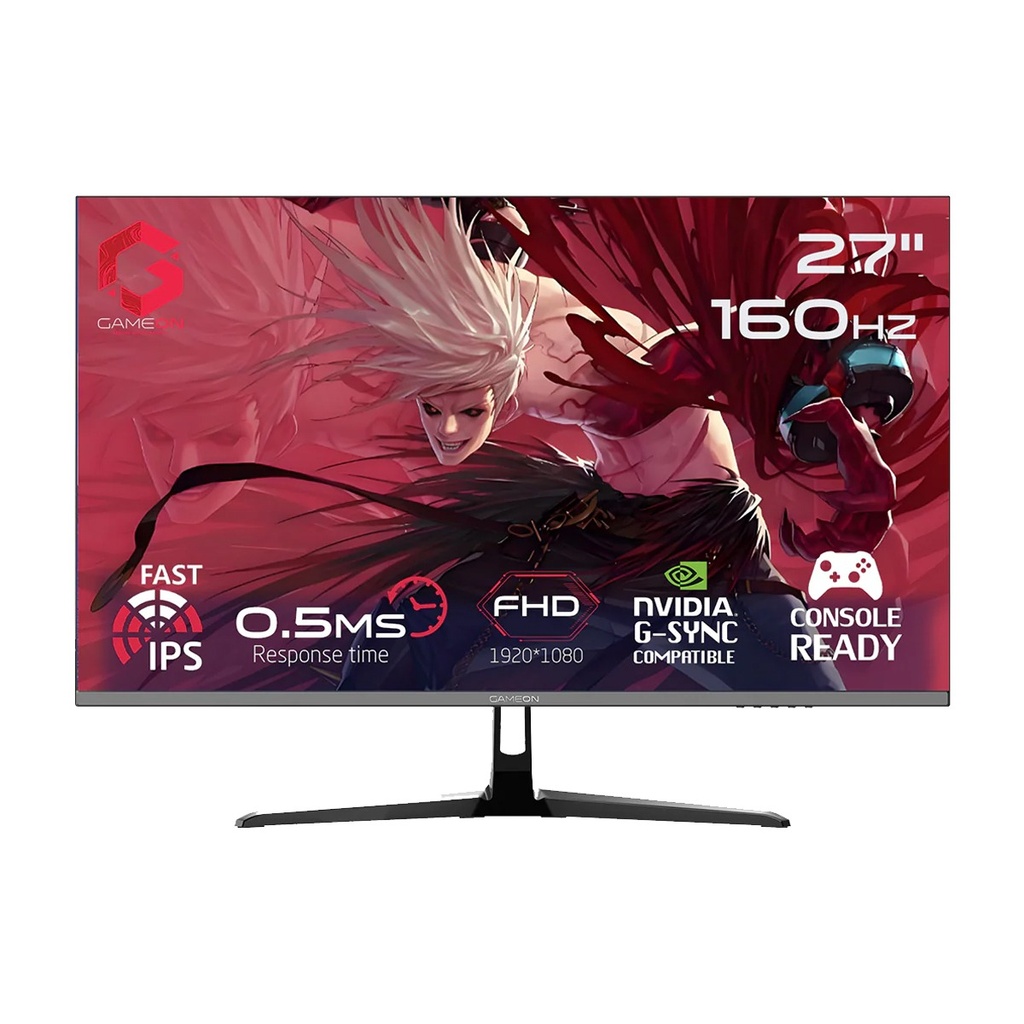 [NS031971] Gameon Essential Series 27" FHD Fast IPS 160Hz 0.5ms HDMI 2.1 Gaming Monitor (Supports PS5) - Black