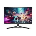 Lenovo Legion R32QC-30 31.5" 2K QHD Curved Gaming Monitor, VA Panel, 180Hz Refresh Rate, 0.5ms Response Time, AMD FreeSync, HDMI 2.1 & Standard Ports