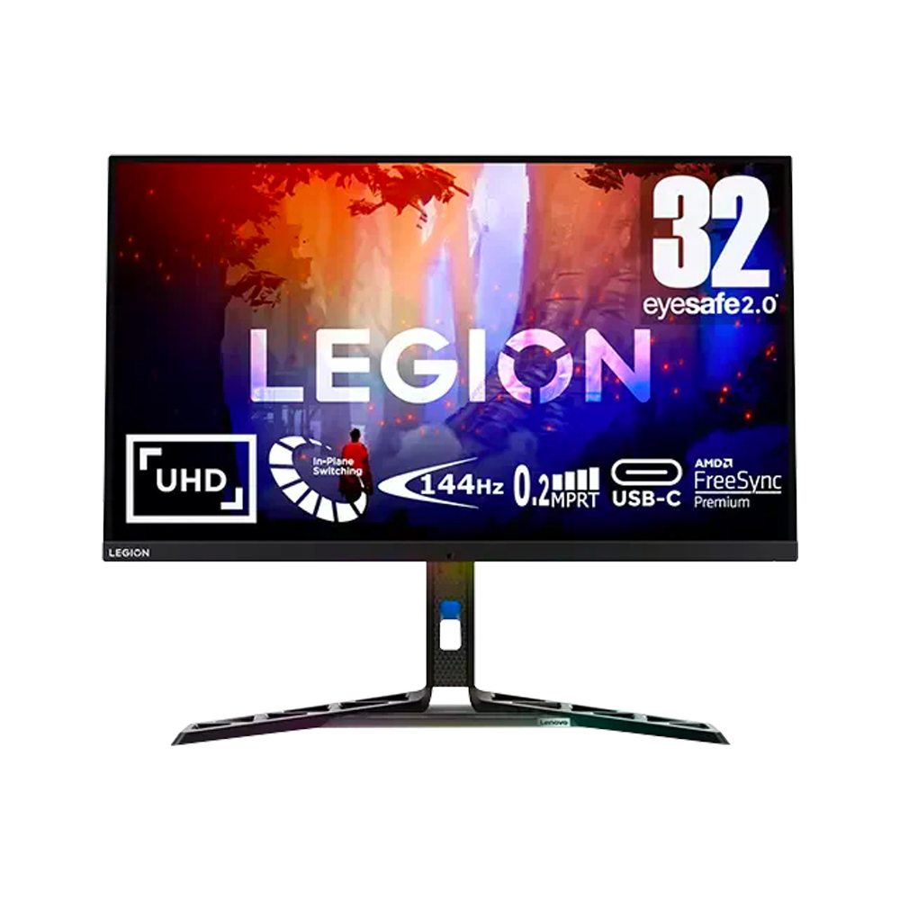 [NS011677] Lenovo Legion Y32p-30 31.5'' IPS 144 Hz 0.2 ms UHD 4K Gaming Monitor With MPRT HDMI 2.1/USB-C & Standard Ports AMD FreeSync Premium