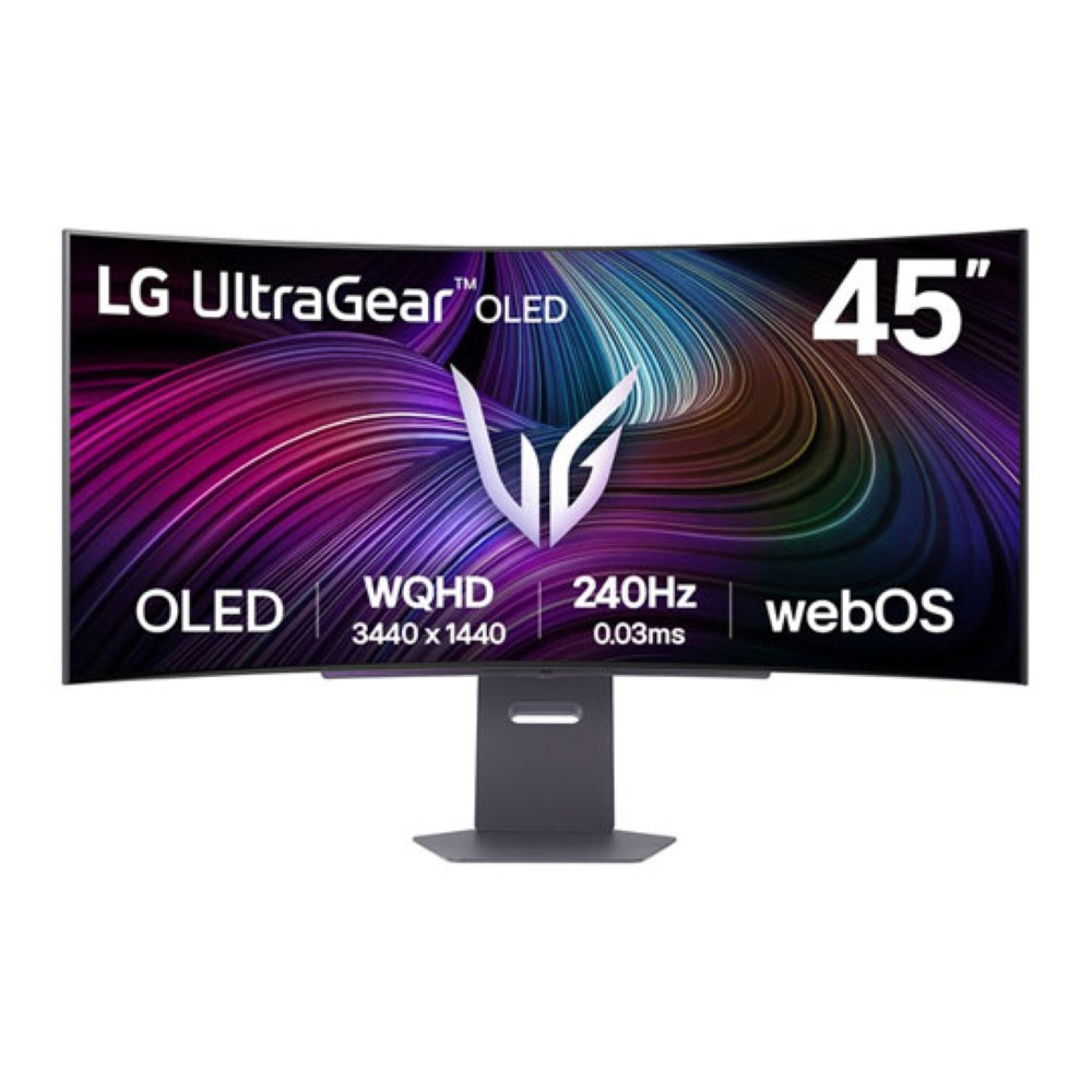 LG 45" UltraGear OLED WQHD 240Hz 0.03ms G-Sync Compatible 800R Curved Gaming Monitor with webOS