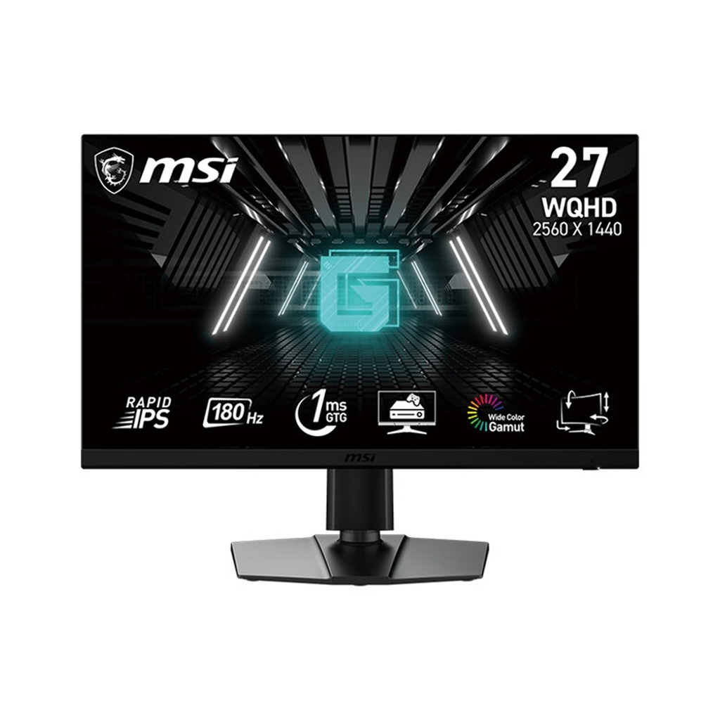 [NS028485] MSI G272QPF E2 27" WQHD Fast IPS Panel 180Hz 1ms Console Mode HDR Ready With Adjustable Stand Gaming Monitor