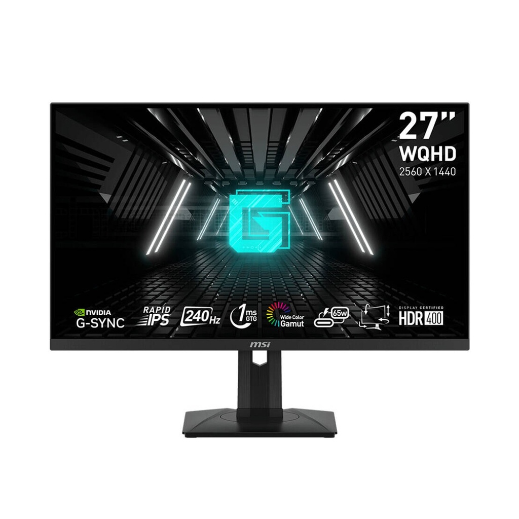 MSI G274QPX 27" IPS Panel WQHD 240Hz 1ms, Type-C 65W, HDR400 Gaming Monitor