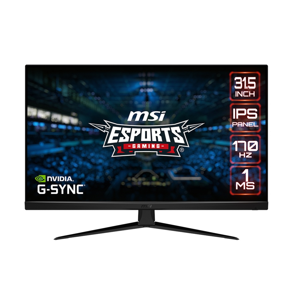 [NS011851] MSI G321Q 31.5" WQHD 2K IPS 170Hz 1ms ESports Gaming Monitor With G-Sync HDR
