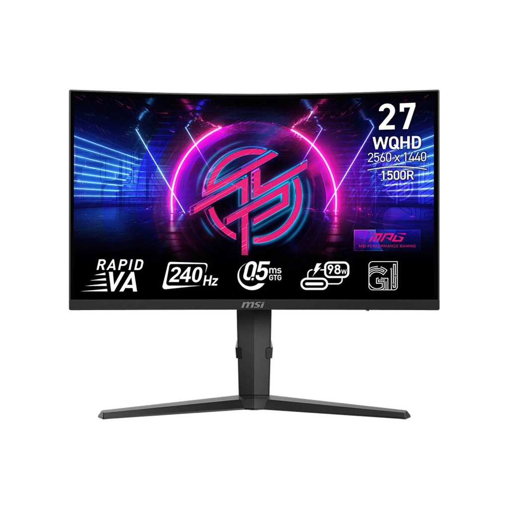 [NS028484] MSI MPG 275CQRXF 27" WQHD VA Panel 240Hz 0.5ms Type-C 98W Vesa Display HDR 400 Gaming Monitor