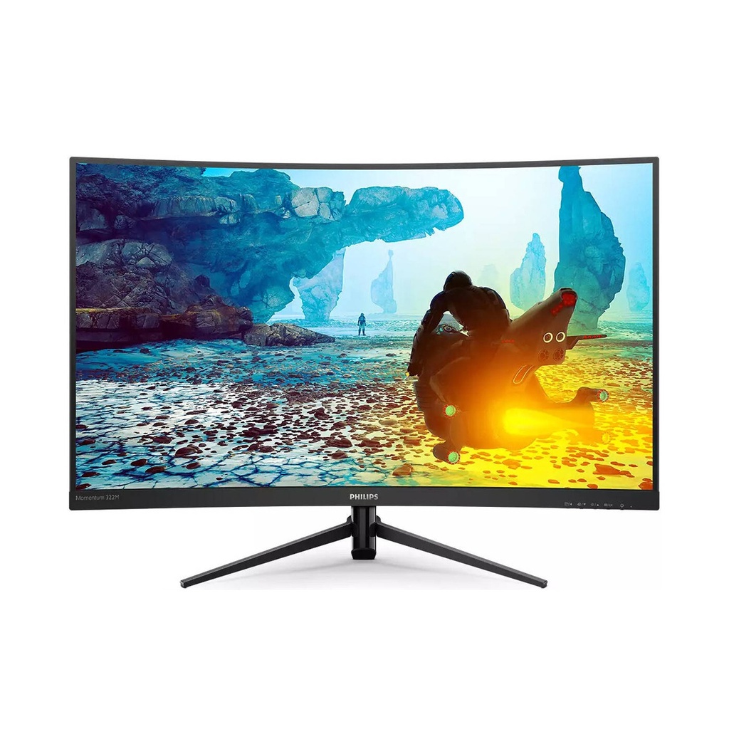Philips Momentum 322M8CP 32" FHD Curved Gaming Monitor – VA LCD Display, 240Hz, 0.5ms Response, AMD FreeSync Premium, 16.7M Colors – Black | 322M8CP/69