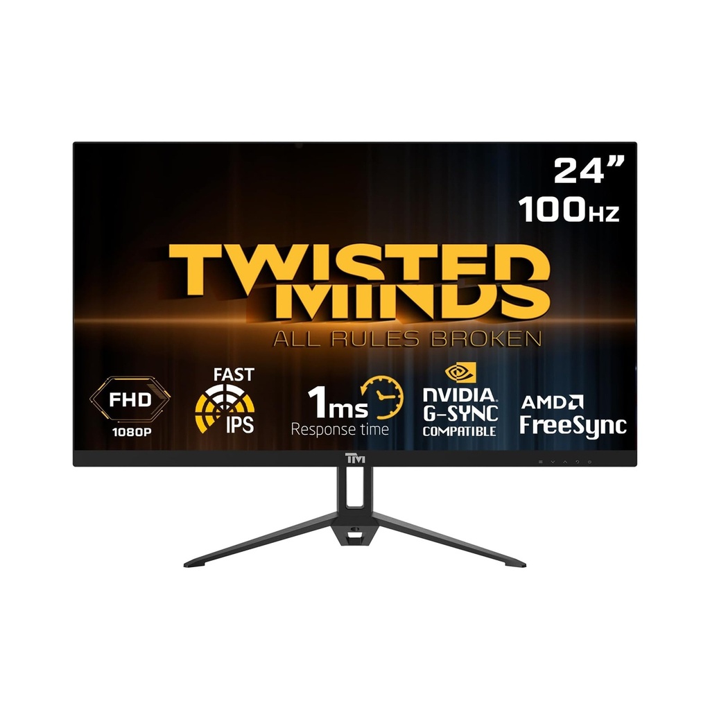 Twisted Minds 24'' IPS Panel 100Hz 1ms FHD Gaming Monitor With AMD FreeSync