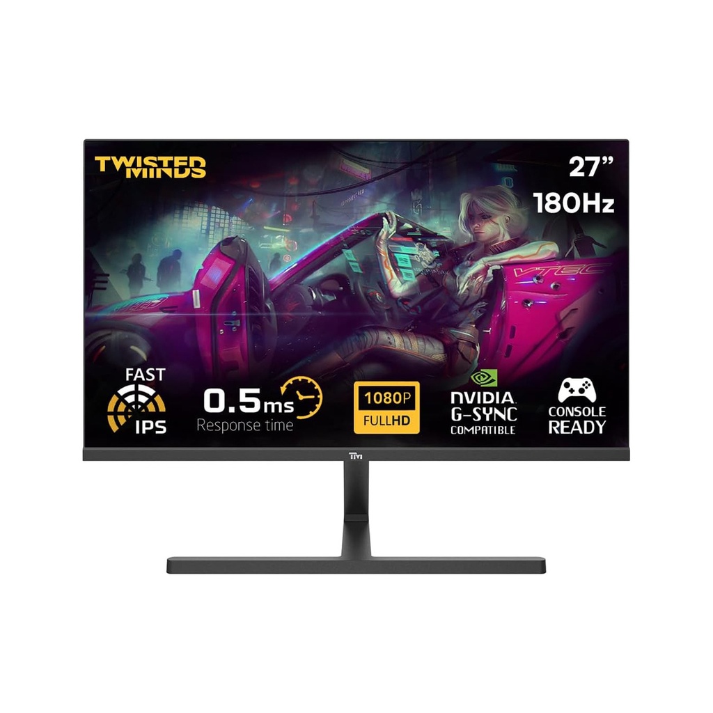 Twisted Minds 27'' Fast IPS Panel 180Hz 0.5ms FHD HDMI 2.1 HDR Gaming Monitor