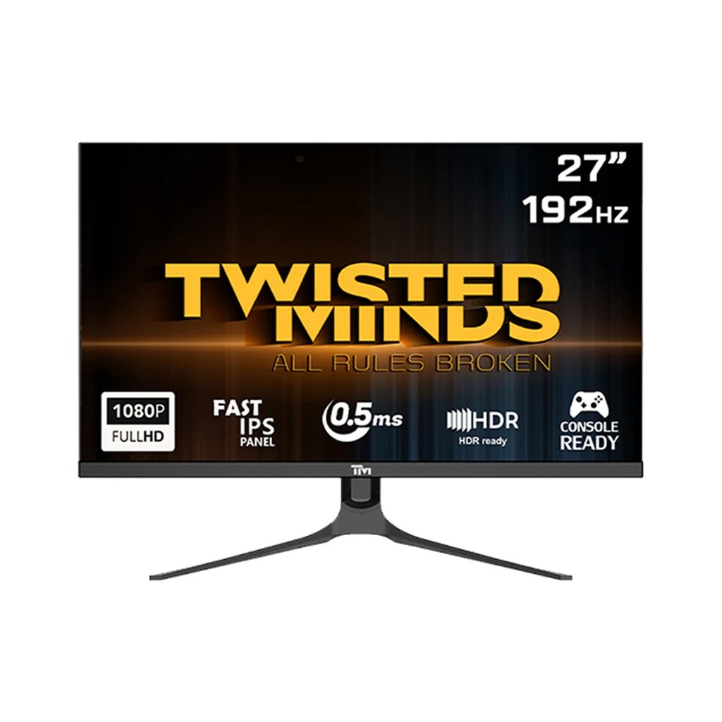 [NS013231] Twisted Minds 27'' FHD Fast IPS,192Hz, 0.5ms, HDMI 2.1, HDR Gaming Monitor - Black