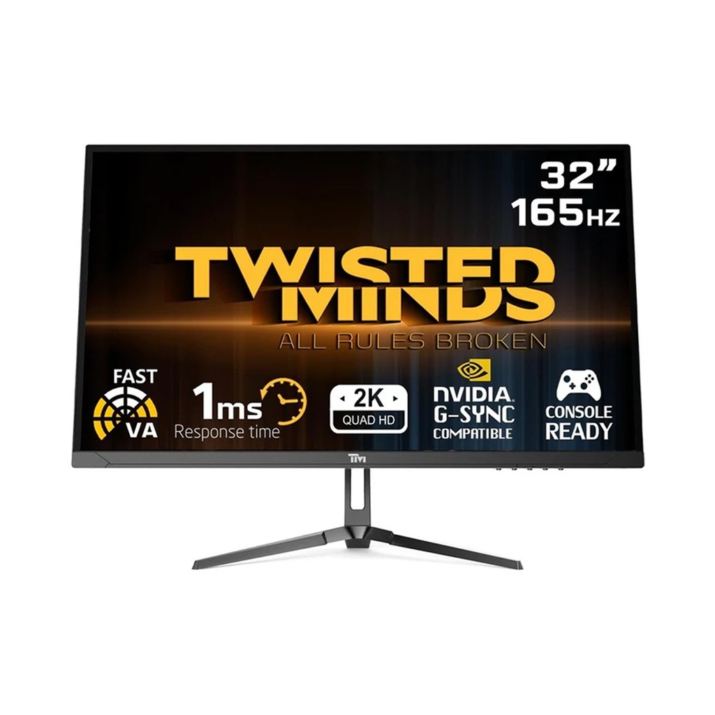 [NS016222] Twisted Minds 32" VA Panel 2K 165Hz QHD 1ms HDMI 2.1 HDR Gaming Monitor