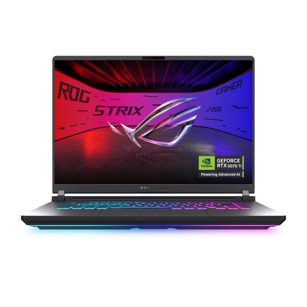 [NS031146] Asus 2025 ROG Strix G16 (G615LR) Gaming Laptop, Intel® Core™ Ultra 7 255HX Processor, 32GB DDR5-5600 Ram, 1TB NVMe SSD, RTX™ 5070 Ti 12GB GPU, 16-inch FHD+ IPS 165Hz Display, 4-Zone RGB Backlit Keyboard, Windows 11 Home, Aura Sync Light Bar, Green | G615L