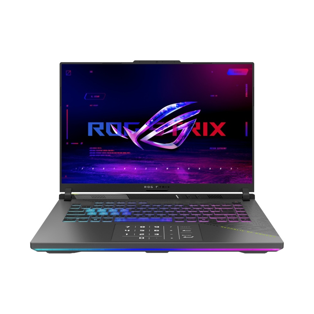 Asus ROG Strix G16 (2025) G614 Gaming Laptop, AMD Ryzen™ 9 9955HX Processor, 16GB DDR5 Ram, 1TB Gen4 NVMe SSD, RTX™ 5070 Ti 12GB VGA, 16'' 2.5K IPS Display, RGB Backlit Keyboard, Aura Sync Light Bar, Green | G614FR-VG16W