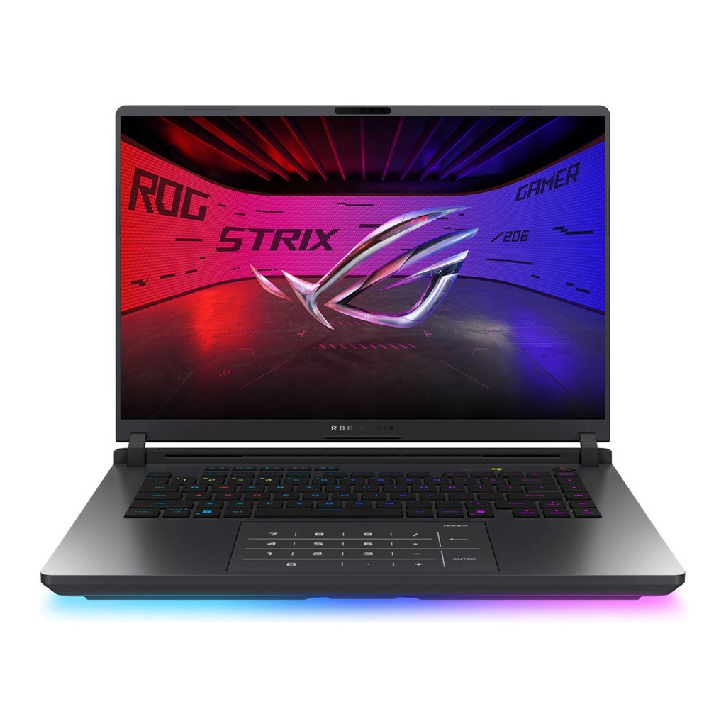 [NS031613] ASUS ROG Strix G16 G615LM Gaming Laptop, Ultra 7-255HX Processor, 16GB DDR5 RAM, 1TB NVMe SSD, RTX 5060 8GB VGA, 16" WQXGA IPS 240Hz Display, 4-Zone RGB Backlit Chiclet Keyboard En/Ar, Windows 11 Home, Eclipse Gray | 90NR0LJ1-M004S0