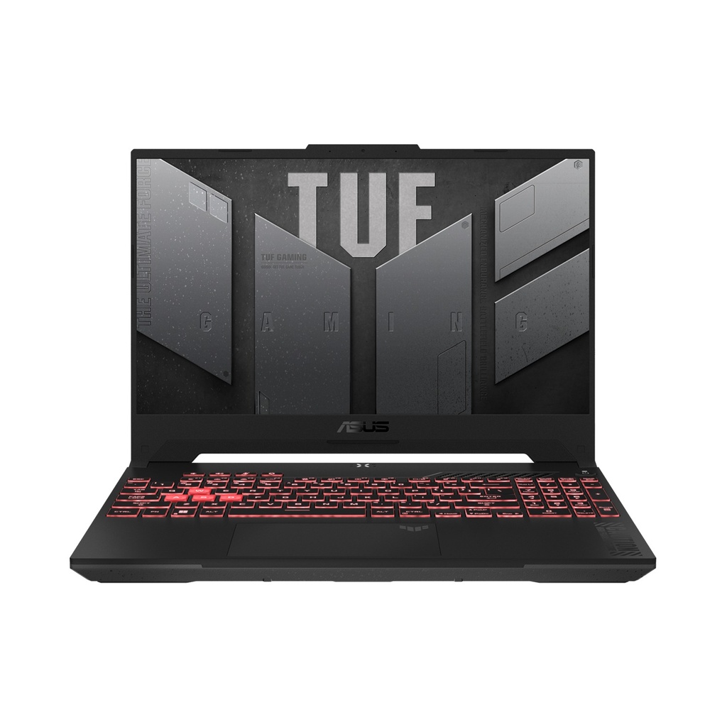 ASUS TUF Gaming A15 (FA507NUR) AMD R7-7435HS 16GB Ram,1TB SSD, RTX 4050 6GB 15.6" FHD 144Hz (Arabic Keyboard) Win 11 Home - Mecha Grey