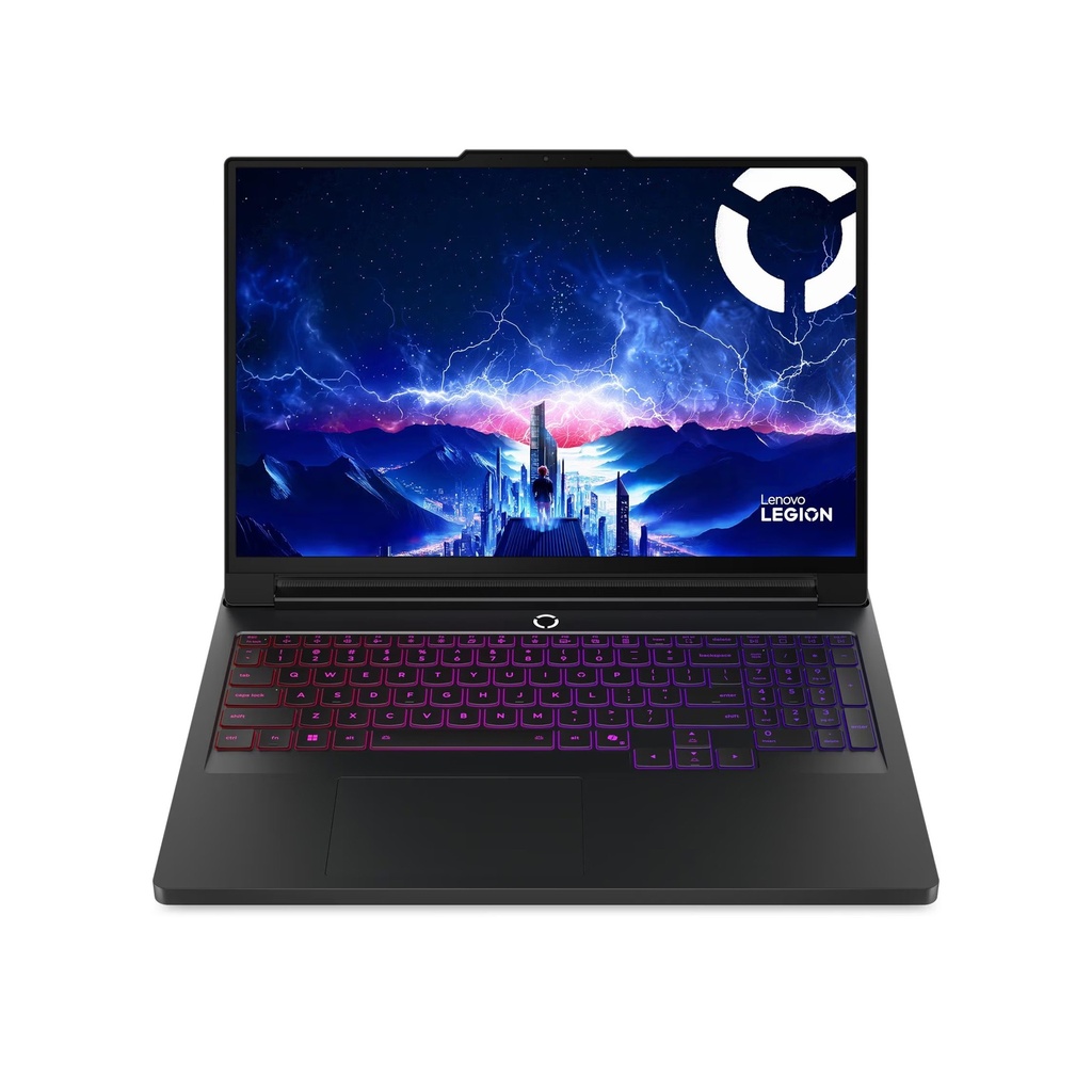 [NS030381] Legion Pro 7 16IAX10H Gaming Laptop, Intel Core Ultra 9 275HX Processor, 32GB DDR5 RAM, 2TB SSD NVMe, RTX 5070 Ti 12GB Graphics, 16" WQXGA OLED 240Hz Display, Per-key RGB Backlit Arabic Keyboard, Windows 11 Pro License, Eclipse Black | 83F5008NAX